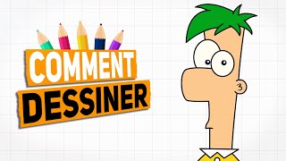 COMMENT DESSINER FERB ÉTAPE PAR ÉTAPE FACILE ET RAPIDE [upl. by Medor]