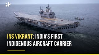 INS Vikrant Indias First Indigenous Aircraft Carrier Begins Sea Trial [upl. by Mira]