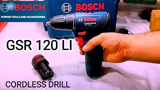 BOSCH GSR 120 LI boschprofessional boschtoolscordlessdrill [upl. by Maurilla]