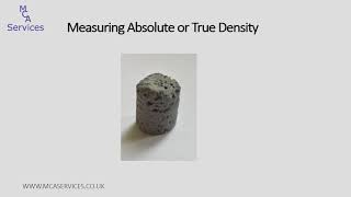 How to measure absolute  true density by gas pycnometry [upl. by Aniretake514]