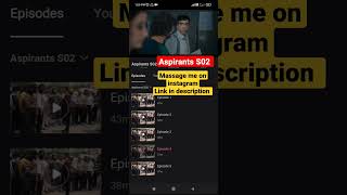 Aspirants S02 All Episode  Download All Episode Aspirants Season 2  2023 [upl. by Bender]