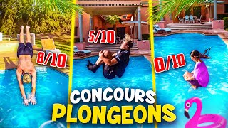 CONCOURS DU MEILLEUR PLONGEONS AVEC NOS SOEURS DANS LA PISCINE [upl. by Navillus]