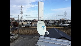 UHF、BSアンテナ（４ｋ８ｋ放送対応）設置、及びＴＶ壁掛け工事 [upl. by Barnard]