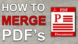 How To Merge PDF Files Into One  Windows 10 And Mac [upl. by Nifled]