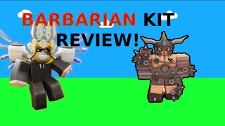 Roblox Bedwars Barbarian Kit review [upl. by Aisetra]