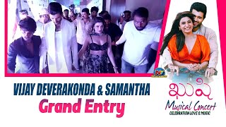 Vijay Devarakonda amp Samantha Entry At Kushi Musical Concert  Vijay Devarakonda  Samantha  NTV EN [upl. by Yehc]