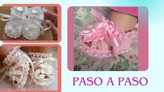 🤩🥰Zapatitos tejidos para bebe PASO A PASO [upl. by Argent916]