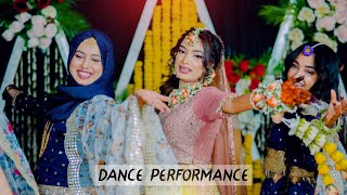 Holud Dance Performance Best Dance Performance by Beautiful Bride Best Wedding Performance 2024 [upl. by Adnalra]