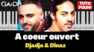 DjaDja amp Dinaz  À Cœur Ouvert PIANO COVER TUTORIAL  GaampDr Piano [upl. by Amero]