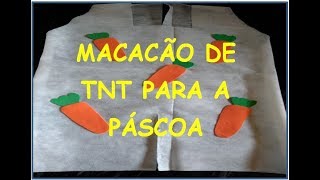 macacão de TNT para ´páscoa [upl. by Asselim]