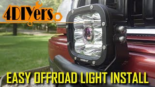 How to Easiest Way to Install Off Road Lights on your Truck [upl. by Atterrol498]