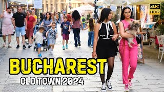 Bucharest 2024 Vibrant Old Town Walking Tour in 4K  Discover Romania’s Hidden Gems [upl. by Ahsed193]