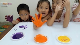 Learn Color For Kids With Coloring Finger Finger Family Song The Nursery Rmymes [upl. by Roseann325]