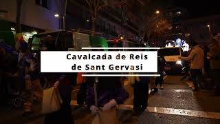 Cavalcada de Reis de Sant Gervasi 2024 [upl. by Yborian]