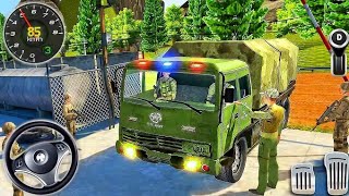 US Offroad Army Truck Driver Simulator 3D army Military Transporter Driving  Android GamePlay 2 [upl. by Ihtak]