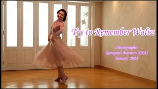 Try to Remember Waltz Line Dance Rarayanti Marwan [upl. by Ahsratan]