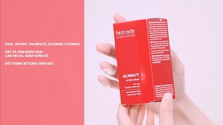 BIOTRADE VIETNAM  Hướng dẫn sử dụng Kem trị mụn Acnaut Active Cream [upl. by Hillie]