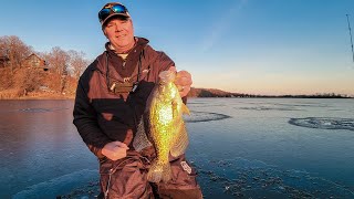 First Ice Crappie Fishing with MEGA Live  In Depth Outdoors S16 E3 [upl. by Worthy]