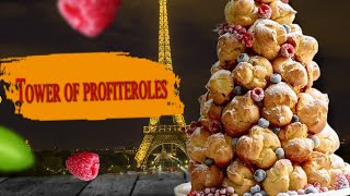 How to make profiteroles and a tower of them [upl. by Omolhs]