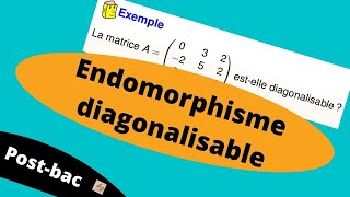 Comment montrer quun endomorphisme est diagonalisable [upl. by Hopper]