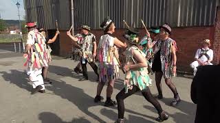 Ledbury Morris dance quotDilwyn followed by Clee Hillquot at Bromyard Folk Festival 2023 [upl. by Rriocard884]