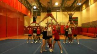 HHS Varsity Cheer Competition Routine 20092010 [upl. by Iamhaj]