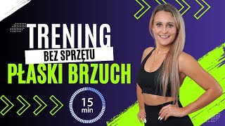 15 MINUT  TRENING NA PŁASKI BRZUCH 🔥 [upl. by Paloma]