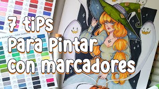 Como pintar con Marcadores✨💛Guía para Principiantes 💛✨  OHUHU [upl. by Zerimar]