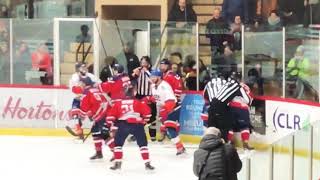 Loups de La Tuque vs Metal Perreault de Donnacona mêlée générale final 42 La Tuque [upl. by Lletnom]