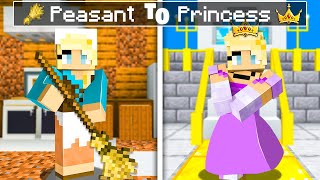 From PEASANT to PRINCESS in Minecraft [upl. by Audun612]