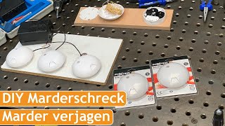 Marderschreck aus Feuermelder  DIY Marder vertreiben mit Ton Marderabwehr [upl. by Linnet132]