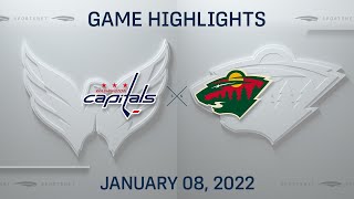 NHL Highlights  Capitals vs Wild  Jan 8 2022 [upl. by Kho371]