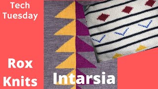 Basics of Intarsia color block Knitting  Technique Tuesday [upl. by Avert]