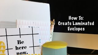 How To Create Laminated Envelopes [upl. by Valentina]