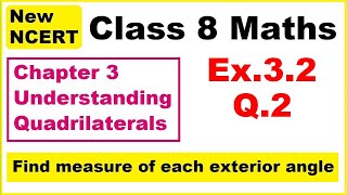 Class 8 Maths  Ex32 Q2  Chapter 3  Understanding Quadrilaterals  New NCERT [upl. by Annay]