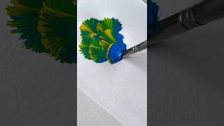 Easy Flower Painting for Technique 😱🤔 shorts craft art drawing crafts satisfying [upl. by Nylirej]