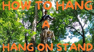 How To Hang A Hang On Stand  Tips To Hang A Deer Stand [upl. by Picker]