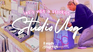 STUDIO VLOG 💜 Lets visit a STOCKIST amp My Experience in stores  Emily Harvey Art [upl. by Ivets194]