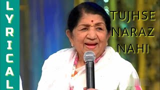 TUJHSE NARAZ NAHI  LYRICAL  MASOOM  LATA MANGESKAR  EVERGREEN SONG  BOLLYWOOD SONG [upl. by Chamberlin419]