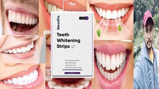 Masofta Teeth Whitening Strips  Honest Review [upl. by Ardnama]