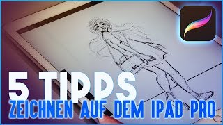 TUTORIAL Zeichnen auf dem iPad Pro amp Apple Pencil  DEUTSCH [upl. by Burkley]