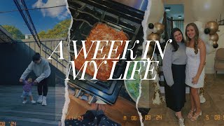 WEEK IN MY LIFE  comfort cooking engagement party for my bestie Sephora and baby clothes haul [upl. by Alcinia]