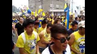 Americanistas camino al estadio Azteca en la final de futbol [upl. by Anilahs449]