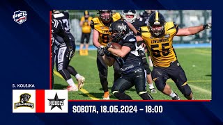 5 kolejka  PFL 2024  Lowlanders Białystok vs Silesia Rebels Katowice  18052024 [upl. by Veljkov406]