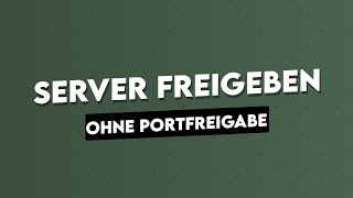 Minecraft Server OHNE Portfreigabe FREIGEBEN [upl. by Clementius]