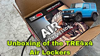 Unboxing of the TRE4x4 Air diff locks for the Suzuki Jimny Gen 4 Jb74 lockers [upl. by Groeg]