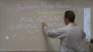 Balancing Redox Reations  Acidic Conditions [upl. by Nosam]