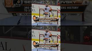 Sergei Bobrovskys NHL debut with the Flyers nhlshorts stanleycup [upl. by Eskil]