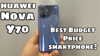 Best Budget Price Smartphone Huawei Nova Y70 Full Specs [upl. by Valdas]