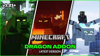 DRAGON ADDON  Dragon addon in Minecraft 12143  Minecraft Addons [upl. by Biddy]